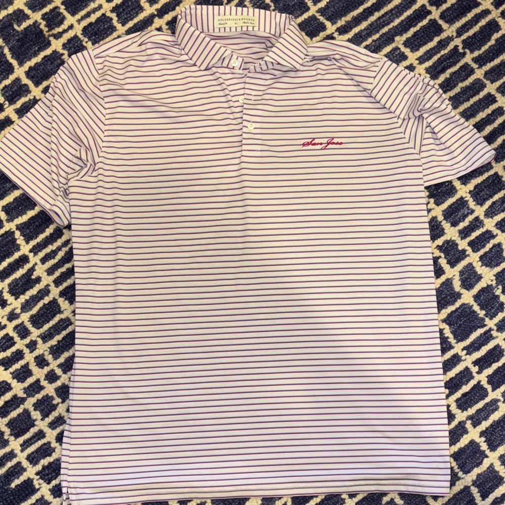 Holderness & Bourne Striped Polo Shirt
